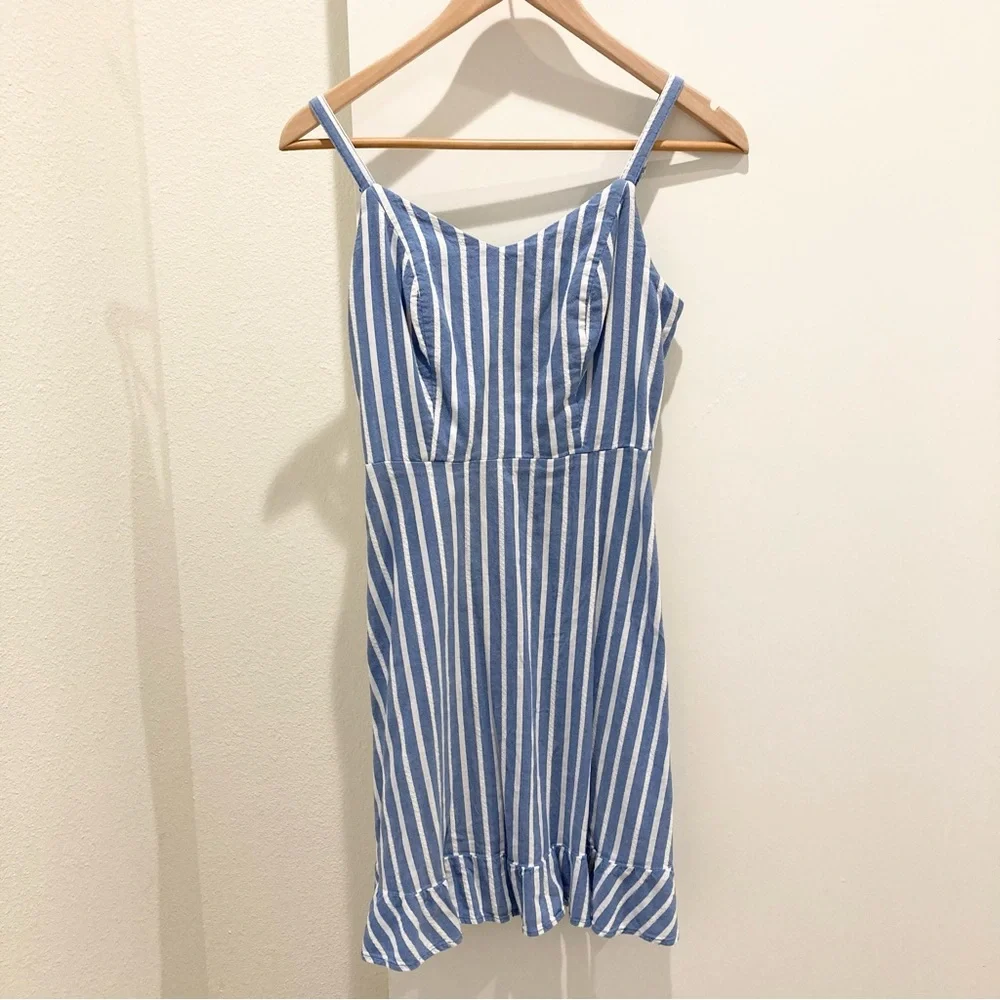 Old Navy striped blue and white sundress - Picture 1 of 7